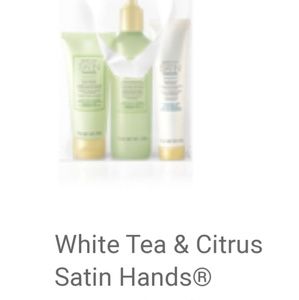 White tea satin hands gift set! $20